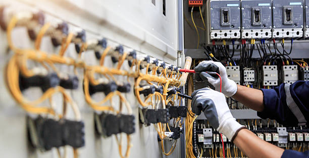 Professional Electrician technician working in Throop, PA